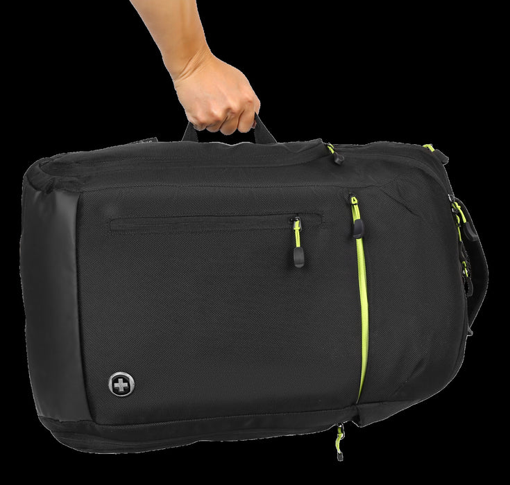 Sac a dos Swissdigital Java – Ordinateur portable 17\", chargement USB, protection RFID, capacite extra-large, anti-vol, SDD Finder