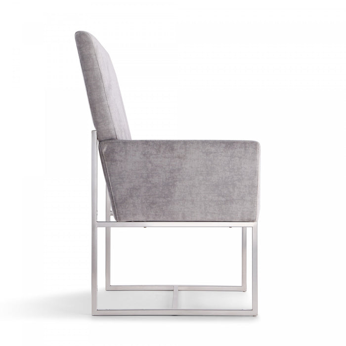 Ensemble de 8 chaises de salle a manger Element Modern en gris