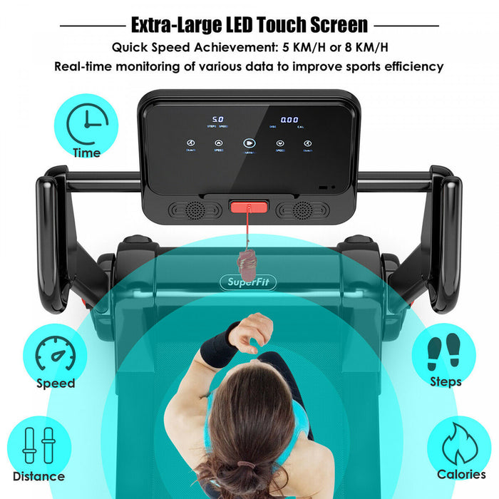 Tapis De Course Pliable 2,25cv Superfit Avec Haut-parleur Bluetooth