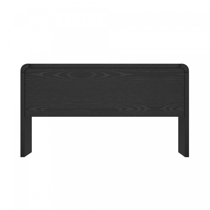 Bureau moderne Grace 54\" en noir (2 tiroirs)