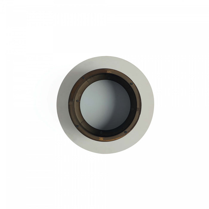 Table basse Alondra moderne et glamour avec plateau en pierre frittee noire