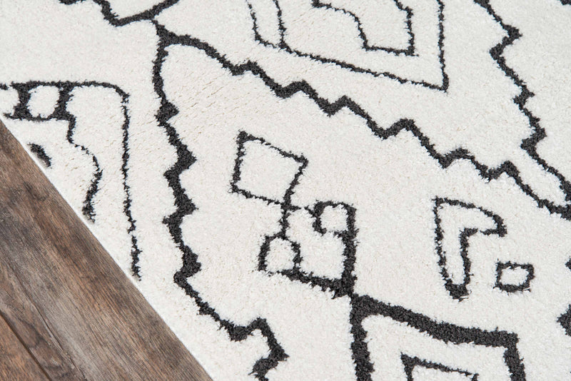 Tapis Contemporain Aurelia 2'3\" x 7'6\" en Ivoire