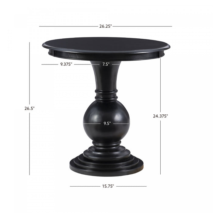 Table d’appoint ronde Adeline - noire