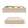 Milano Platform Bed Frame King Bed | Lit plateforme Milano