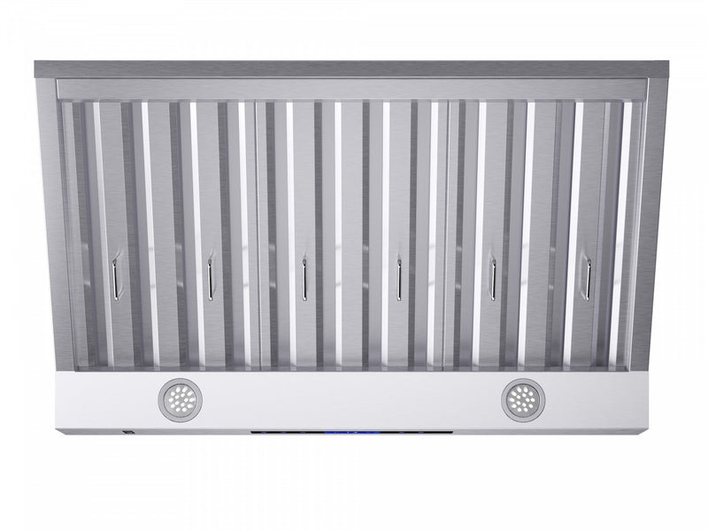 Hotte murale Palazzo de 36 po en acier inoxydable, filtres a chicanes robustes-FRHWM5030-36