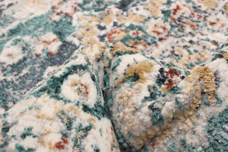 Carpette Legacy bleu sarcelle - 2 pi 8 po x 8 pi 2 po