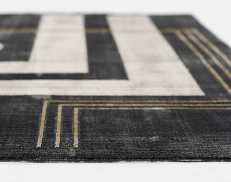 Tapis Contemporain Erisa 2'2\" x 7'7\" en Gris