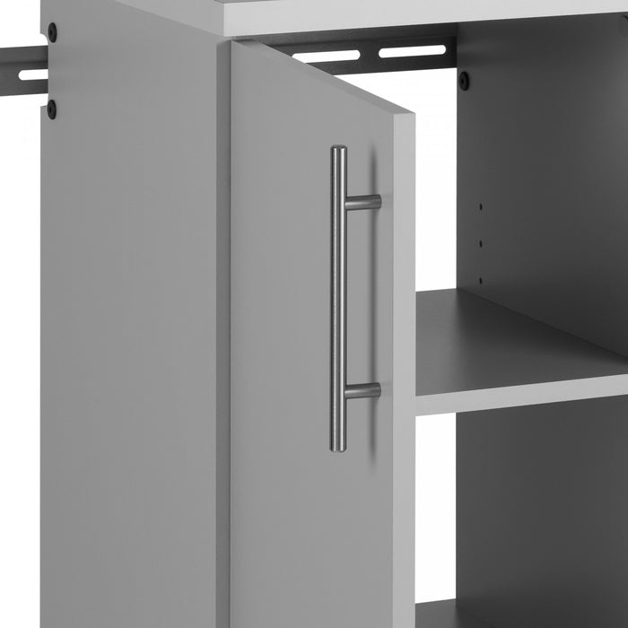 Hangups Armoire De Rangement De Garage 108 Pouces, Ensemble E De 3 Pieces – Gris Clair