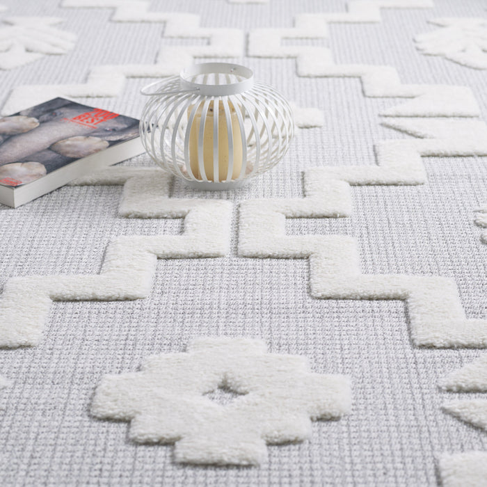 Carpette à poil long Quinto Tres Moroccan - 5 pi 7 po x 7 pi 3 po