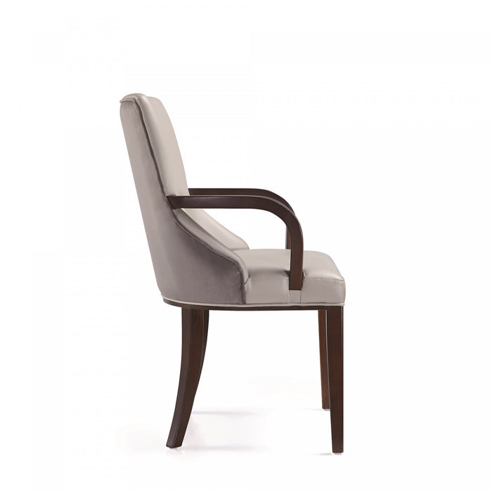 Ensemble moderne de 8 chaises de salle a manger Shubert en gris clair