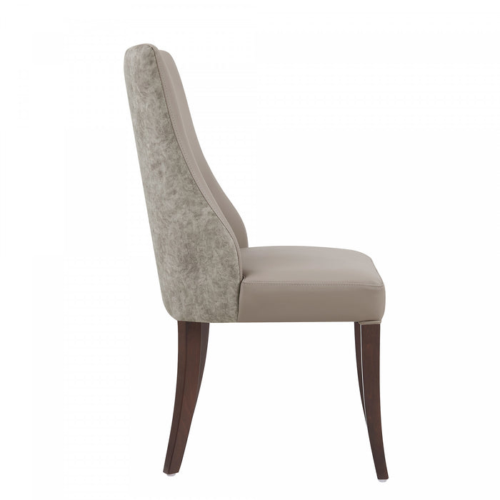 Ensemble de 6 chaises de salle a manger Connie Modern en taupe