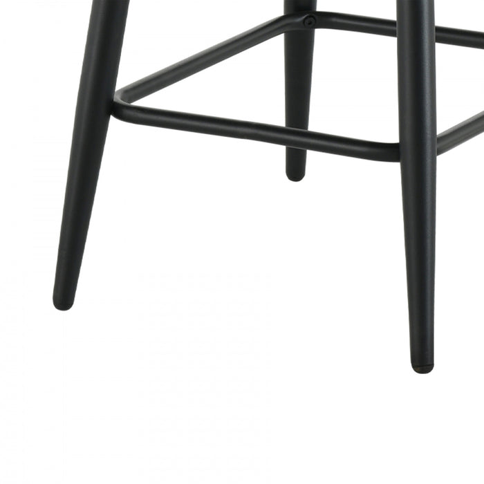 Tabouret de bar Marielle rembourre gris (ens. de 2)