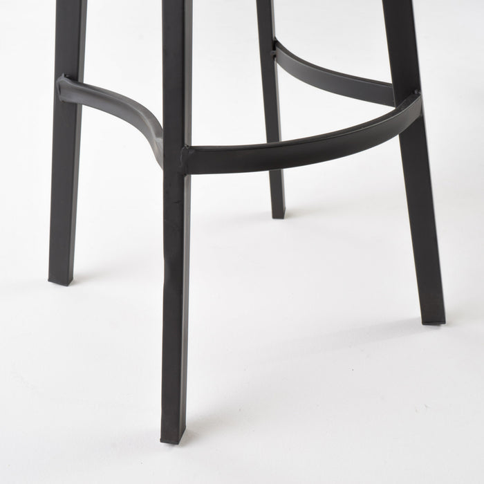 Lot De 2 Tabourets De Bar Pivotants Larry Avec Siège Rotatif À 360°- Finition Bois Naturel Vieilli