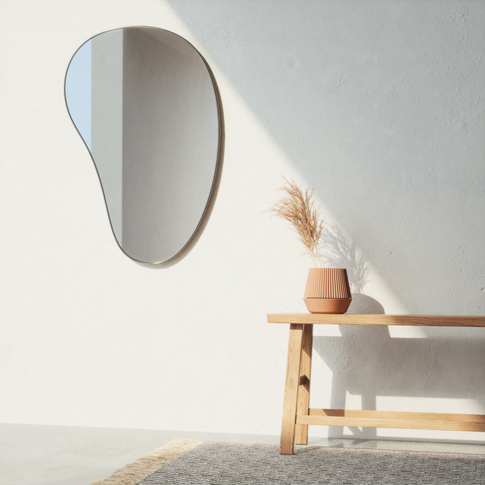 Miroir Hubba Pebble de Umbra de 24 po x 36 po - métallique