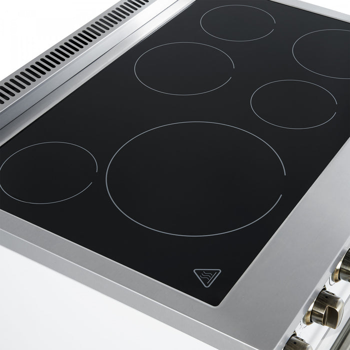 Cuisiniere electrique Paolo 36 pouces, blanche, 5,44 pi³ - FFSEL6011-36WHT