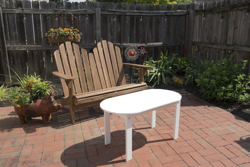 Banc Adirondack à deux places pour la terrasse - teck