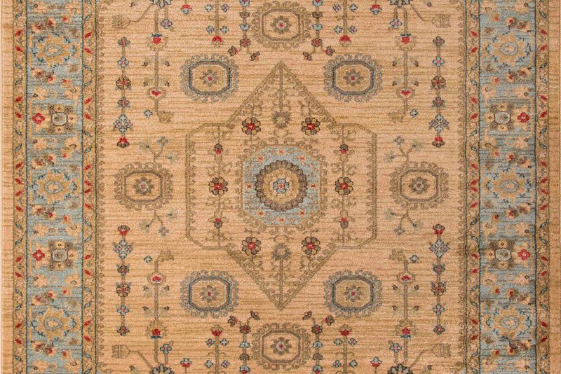 Tapis Traditionnel Lynda 2'3\" x 7'6\" en Ivoire