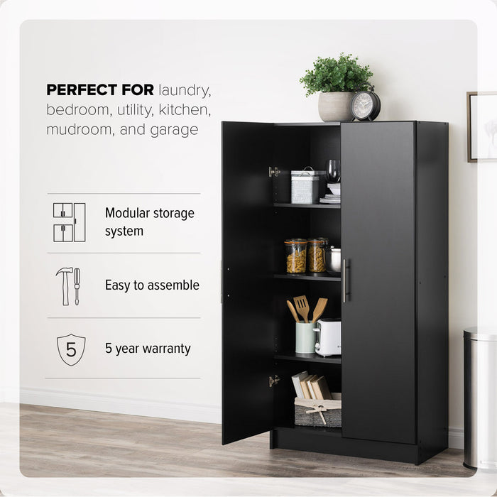 Armoire de rangement Elite de 32 po - noire