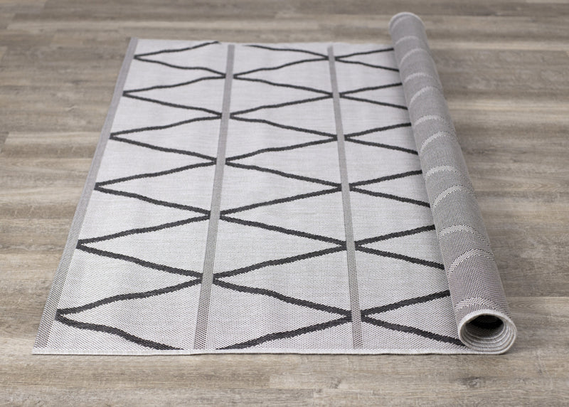 Carpette Jackson à motif de diamants pour l’intérieur et l'extérieur - 7 pi 10 po x 10 pi 6 po
