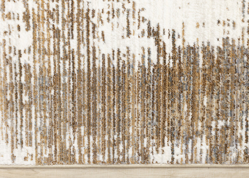 Tapis Sydney brun creme gris vieilli, 5'3\" x 7'10\"