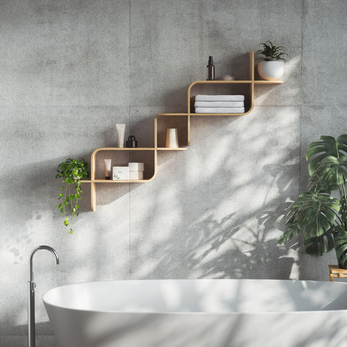 Tablette murale moderne Montage de Umbra en bois - naturelle
