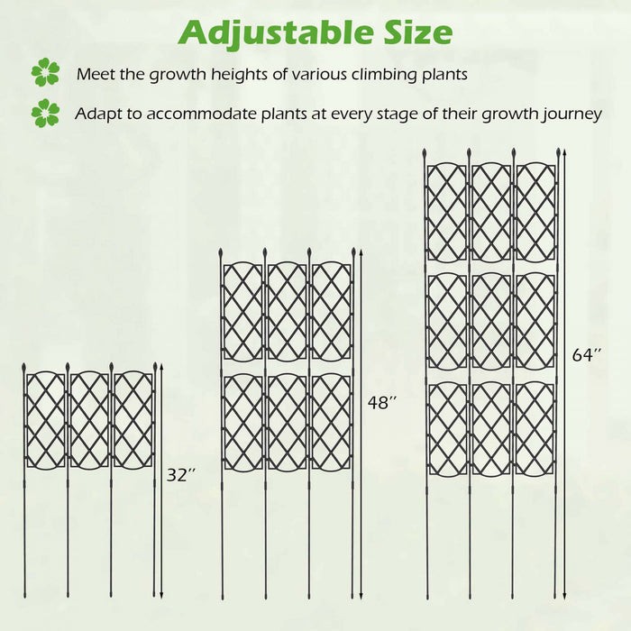 Costway 1 Pcs 58\" X 73\" Trellis De Jardin Pour Les Plantes D'escalade