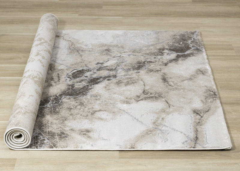 Carpette London à motif marbré pour l’intérieur - 5 pi 3 po x 7 pi 7 po