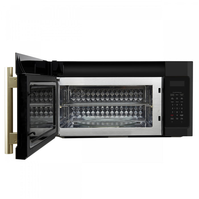 Four a micro-ondes a convection Fornace 30 pouces, au-dessus de la cuisiniere, noir, 1,5 pi³ - FOTR3038-30BLK