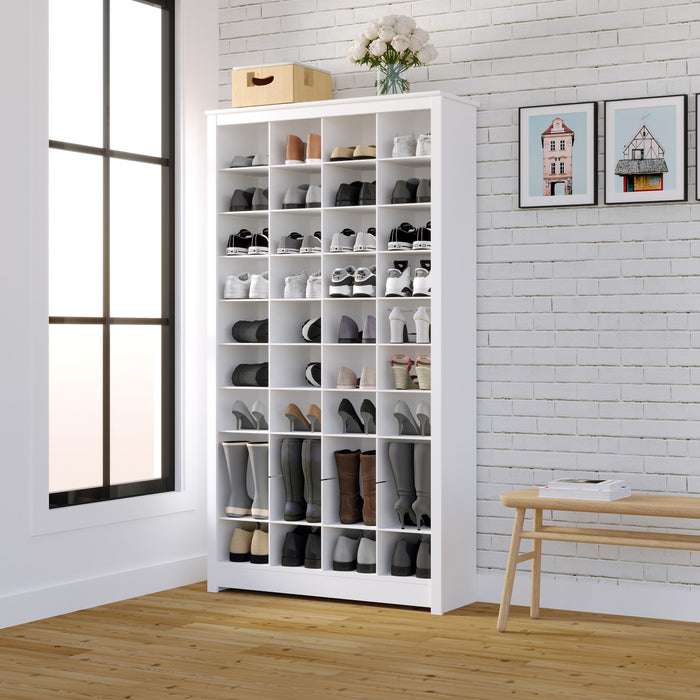 Support de rangement de Prepac pour 40 paires de chaussures - blanc