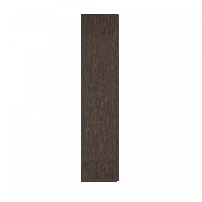 Armoire bibliotheque moderne Rivington 38\" en noyer - Ensemble de 3