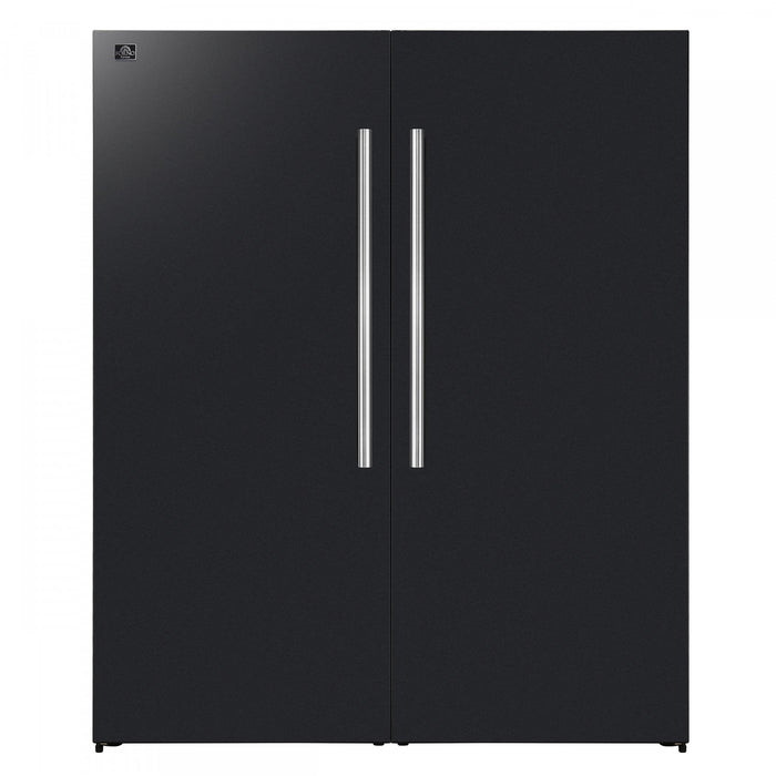 Refrigerateur/congelateur convertible Maderno de 60 po, noir, 27,2 pi³ – FFFFD1722-60MG-BLK