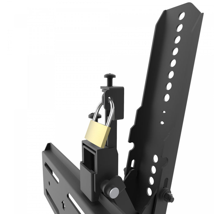 Support mural inclinable discret Kanto PT400 pour televiseurs de 40 a 120 pouces, noir