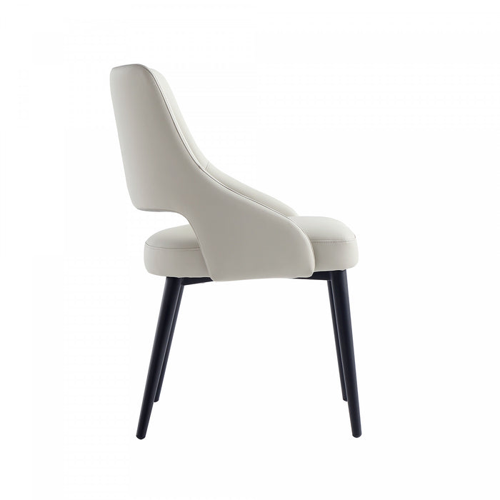 Ensemble de 8 chaises de salle a manger Tremont Modern en gris pierre