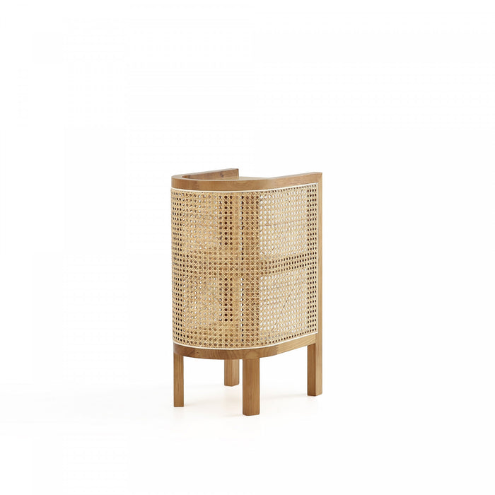 Table d’appoint chic industriel Versailles en naturel - Lot de 2