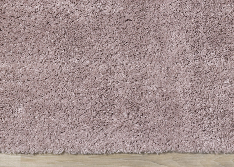 Tapis Taylor a poils longs confort rose, 5'3\" x 7'7\"