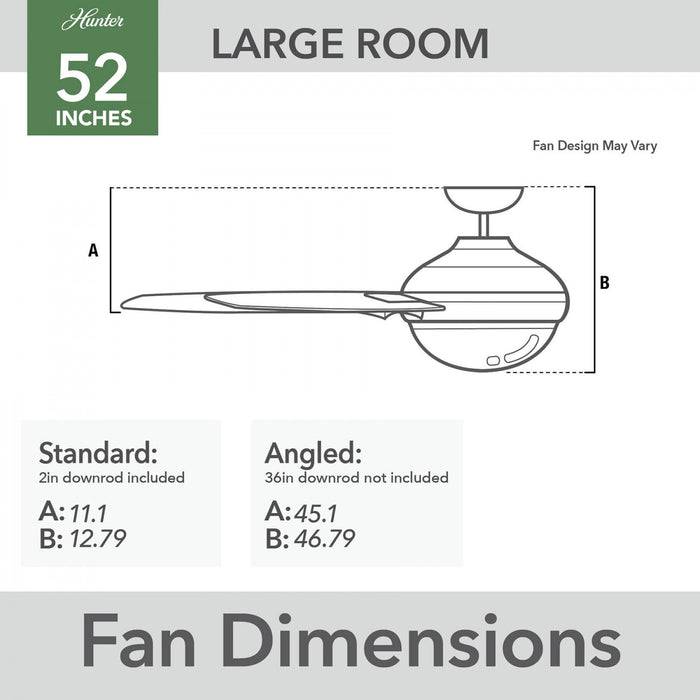 Ventilateur de plafond Aeronaut avec luminaire - Noir