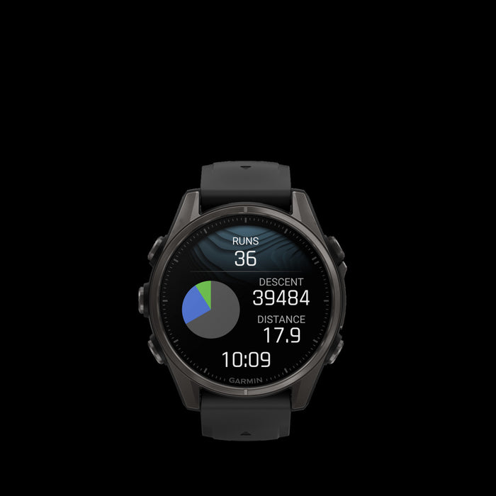  Carbon Gray Dlc Titanium With Black/pebble Gray Silicone Band
