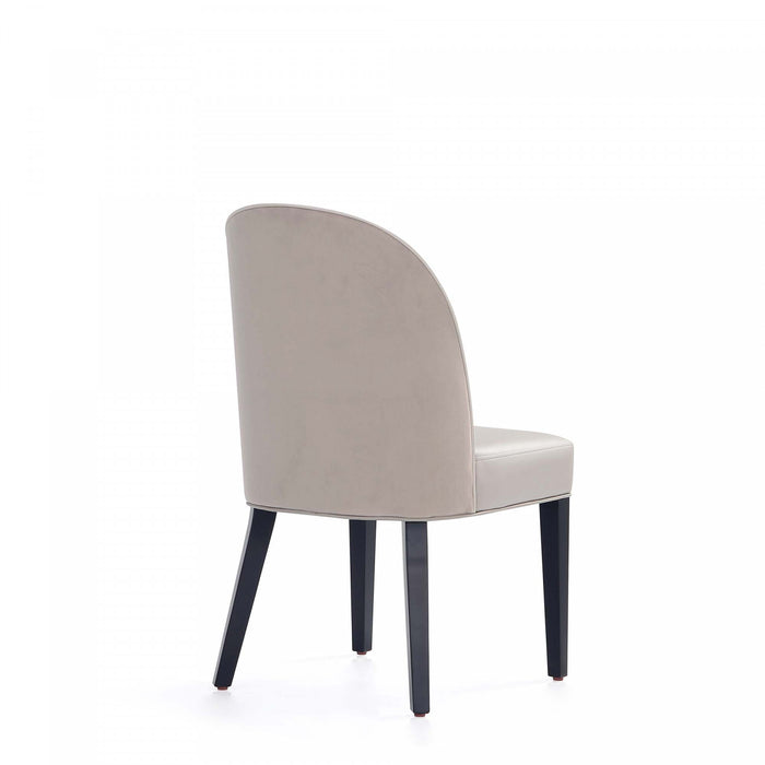 Ensemble de 8 chaises de salle a manger Hillman Modern en gris clair