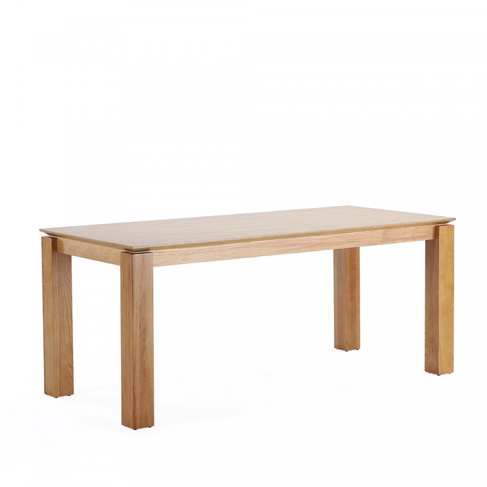 Hamlet et Ensemble de salle a manger moderne industriel chic Rockaway 9 pieces en naturel