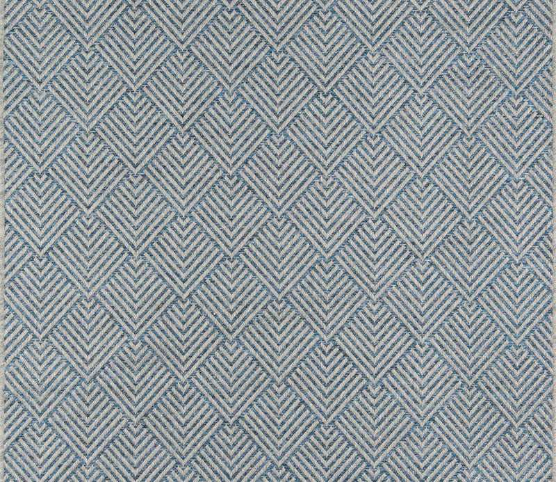 Tapis Contemporain Laura 2'0\" x 10'0\" en Bleu