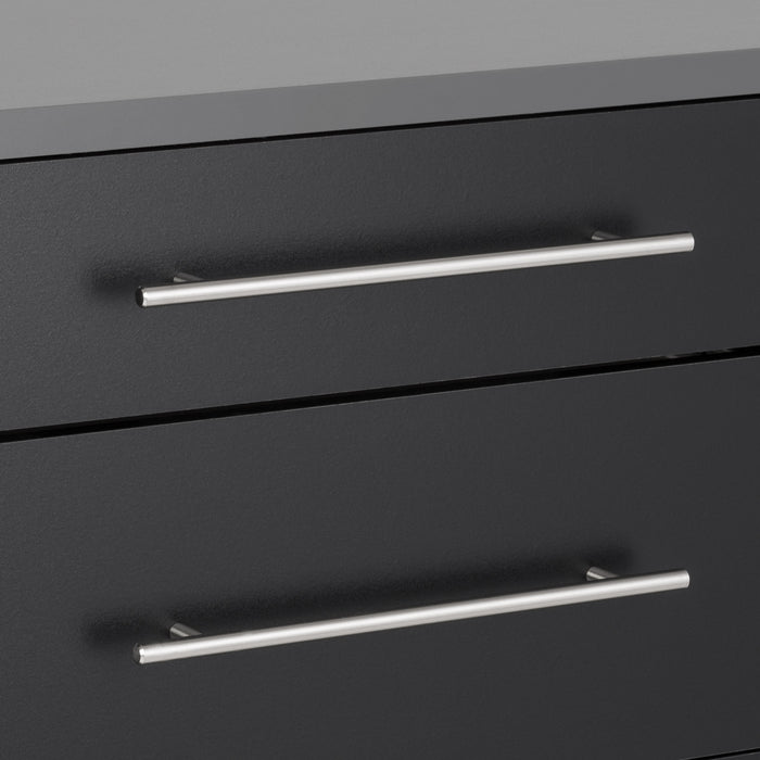 Armoire de plancher HangUps à 3 tiroirs avec rangement - noire