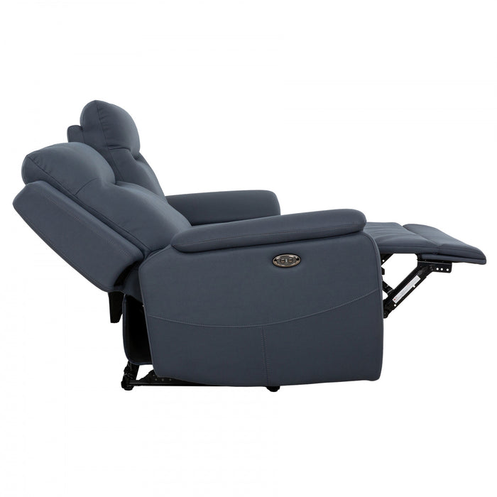 Sofa inclinable electrique Sutton de 81 po rembourre - Bleu