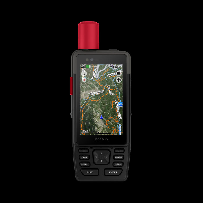 Garmin GPSMAP H1i Plus Satellite Handheld avec inReach - Communicateur d'aventure, messagerie SOS, controle vocal, reseau Iridium mondial, partage LiveTrack