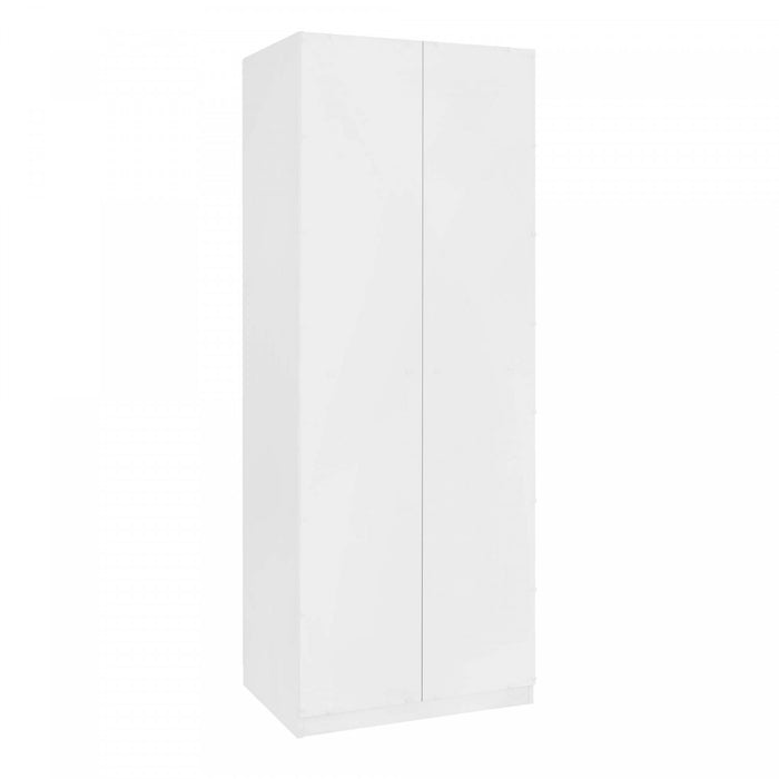 Armoire moderne Lee 32\" en blanc - Ensemble de 3