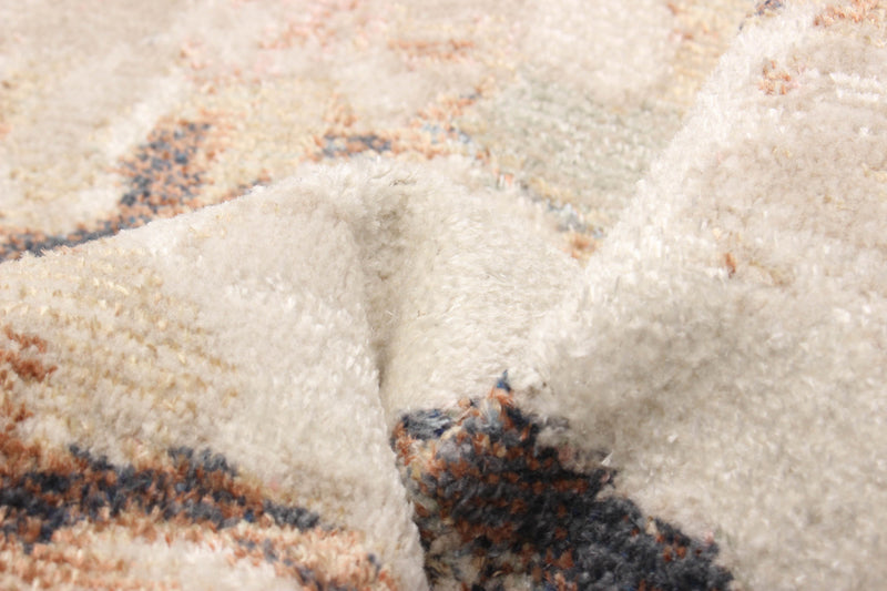 Carpette Rosette ivoire - 5 pi 0 po x 8 pi 0 po  