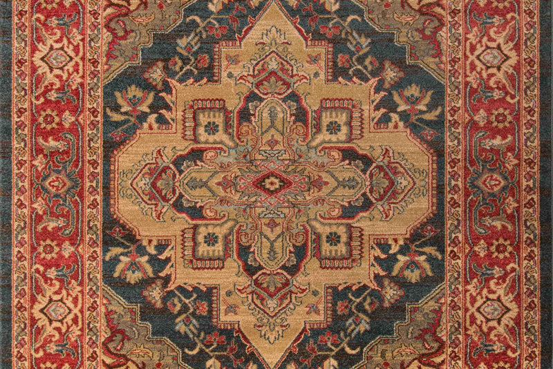 Tapis Traditionnel Lux 7'10\" x 9'10\" en Bleu