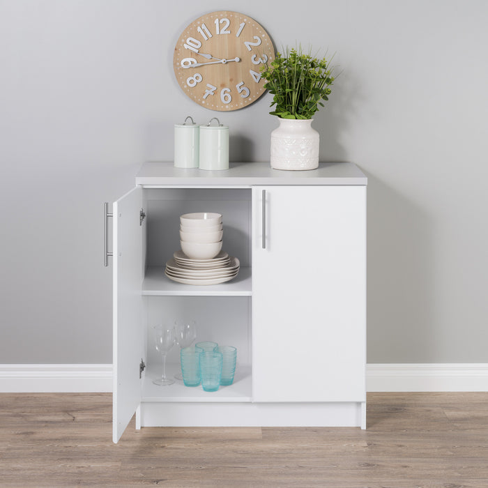 Armoire de plancher Elite de 32 po - blanche