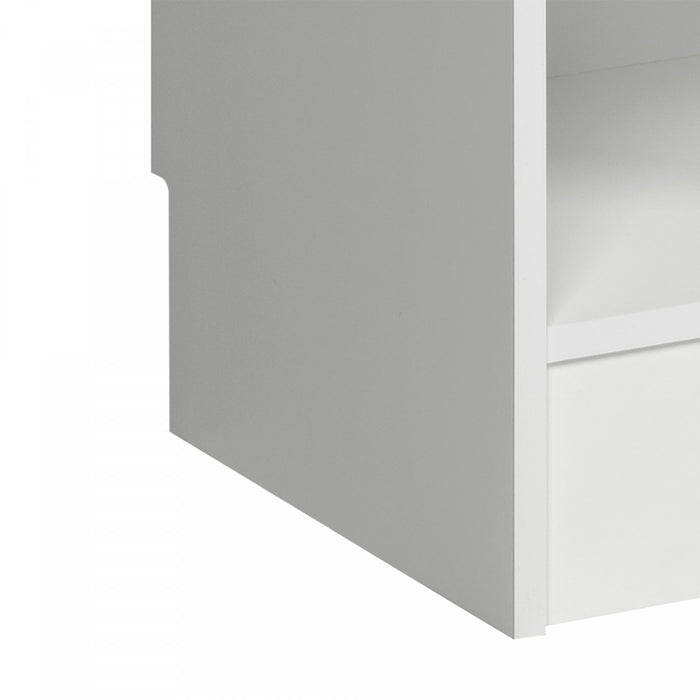 Meuble étroit pour organiser l’entrée - blanc