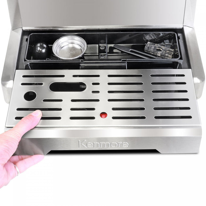 Kenmore Machine a cafe espresso avec broyeur et mousseur a lait