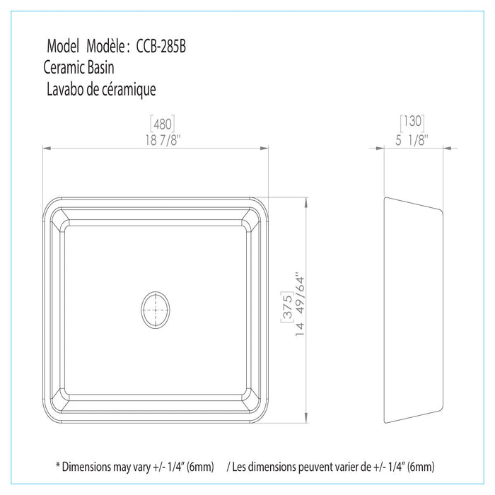 Lavabo de salle de bain Tia